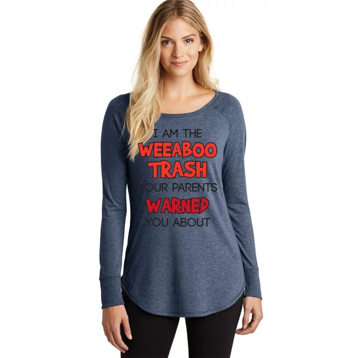 Anime Meme I Am The Weeaboo Trash Women's Perfect Tri Tunic Long Sleeve Shirt