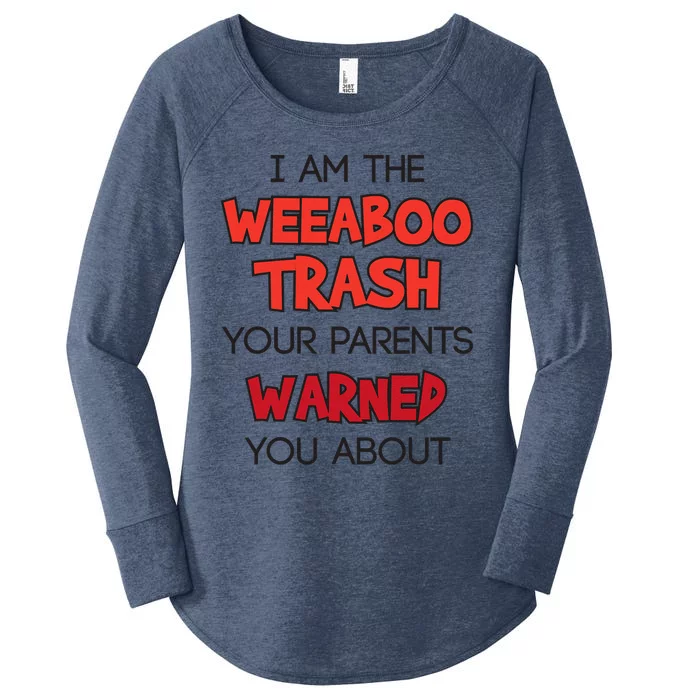 Anime Meme I Am The Weeaboo Trash Women's Perfect Tri Tunic Long Sleeve Shirt