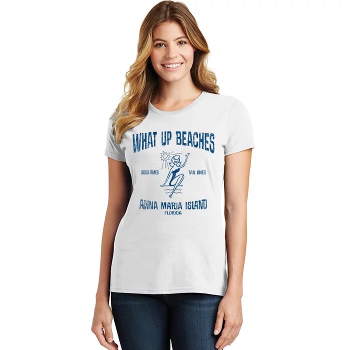 Anna Maria Island Florida Funny Vintage Beaches Women's T-Shirt