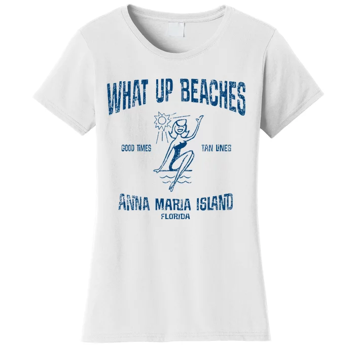 Anna Maria Island Florida Funny Vintage Beaches Women's T-Shirt