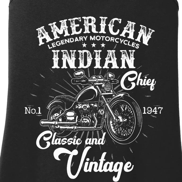 American M.O.T.O.R.C.Y.C.L.E I.N.D.I.A.N For Old Biker Ladies Essential Tank