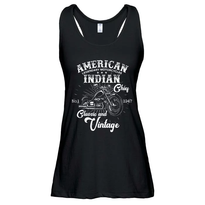 American M.O.T.O.R.C.Y.C.L.E I.N.D.I.A.N For Old Biker Ladies Essential Flowy Tank