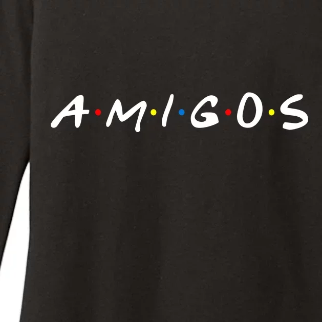 Amigos Spanish Logo Womens CVC Long Sleeve Shirt