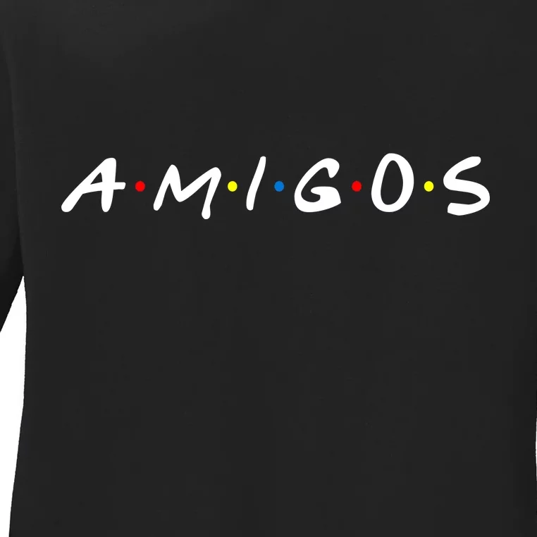 Amigos Spanish Logo Ladies Long Sleeve Shirt