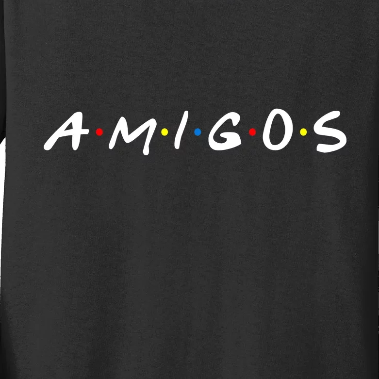 Amigos Spanish Logo Kids Long Sleeve Shirt