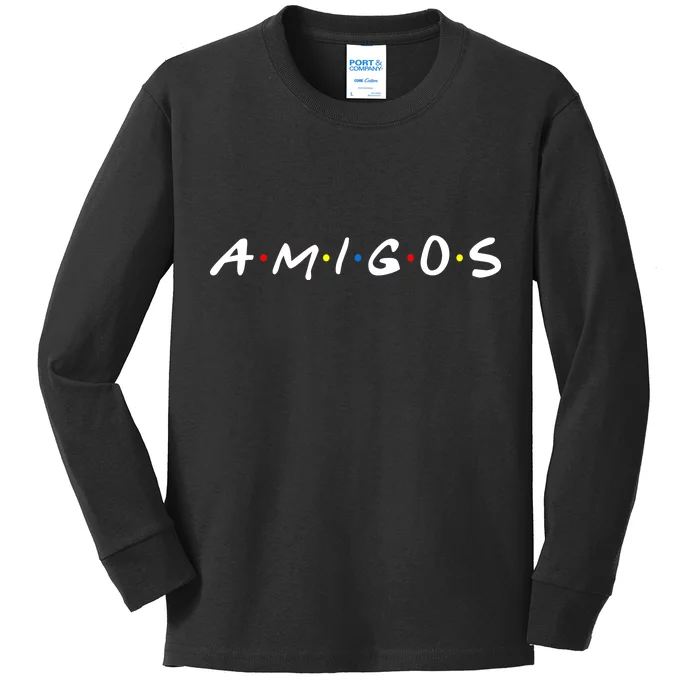 Amigos Spanish Logo Kids Long Sleeve Shirt