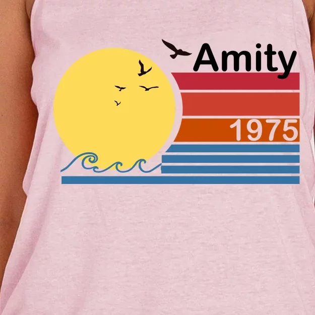 Amity 1975 Retro Women's Knotted Racerback Tank