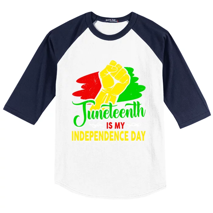 African Melanin Juneteenth Is My Independence Black History Gift Baseball Sleeve Shirt