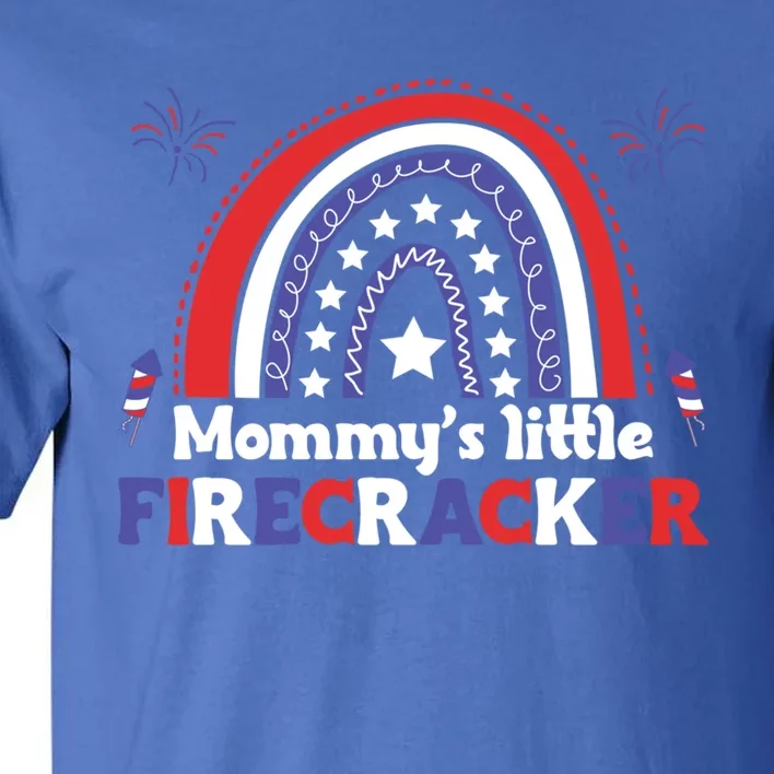 American Mommy July 4th Mommys Little Firecracker Gift Tall T-Shirt