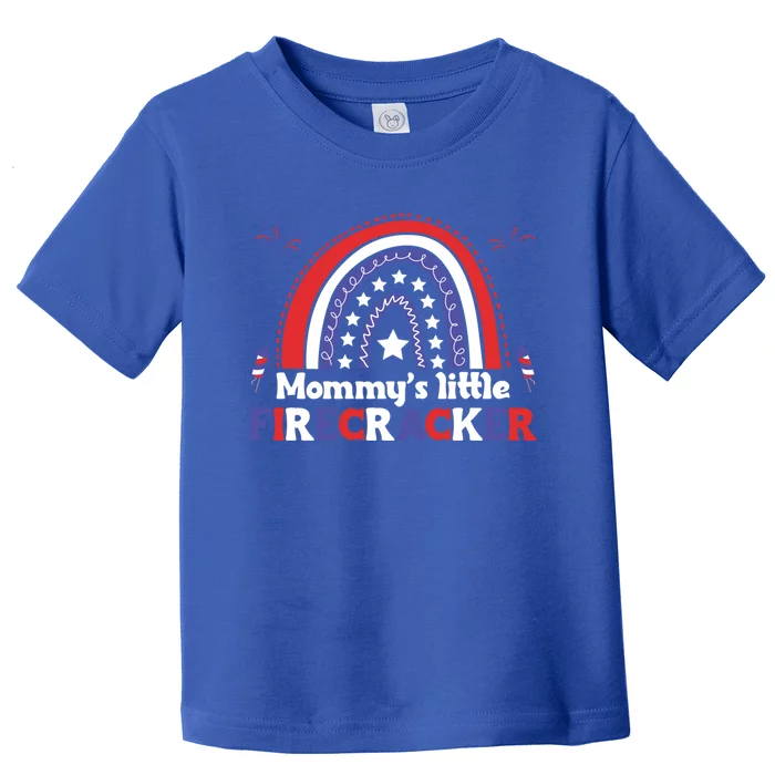 American Mommy July 4th Mommys Little Firecracker Gift Toddler T-Shirt