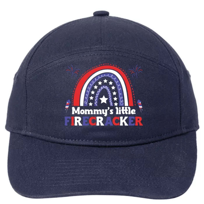 American Mommy July 4th Mommys Little Firecracker Gift 7-Panel Snapback Hat