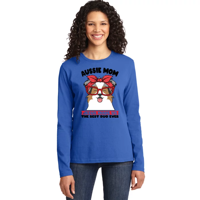 Aussie Mom Jesus Made Us The Best Duo Ever Aussie Mom Gift Ladies Long Sleeve Shirt