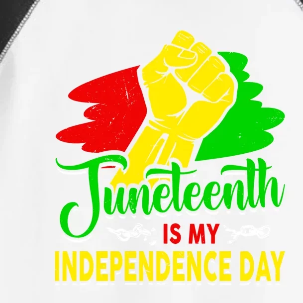 African Melanin Juneteenth Is My Independence Black History Cute Gift Toddler Fine Jersey T-Shirt