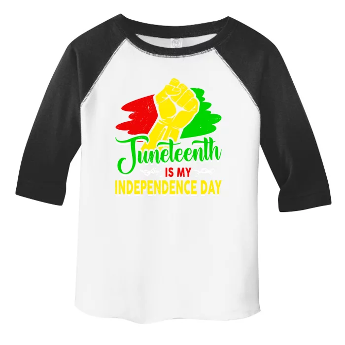 African Melanin Juneteenth Is My Independence Black History Cute Gift Toddler Fine Jersey T-Shirt