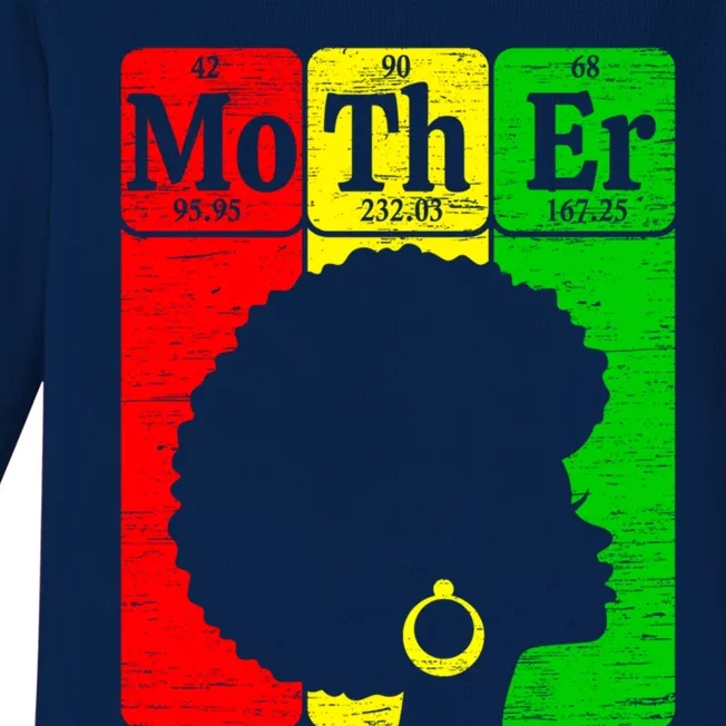 African Mom Juneteenth Mommy Black History Mother's Day Meaningful Gift Baby Long Sleeve Bodysuit