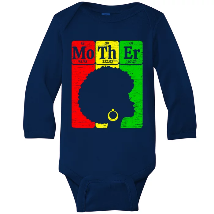 African Mom Juneteenth Mommy Black History Mother's Day Meaningful Gift Baby Long Sleeve Bodysuit