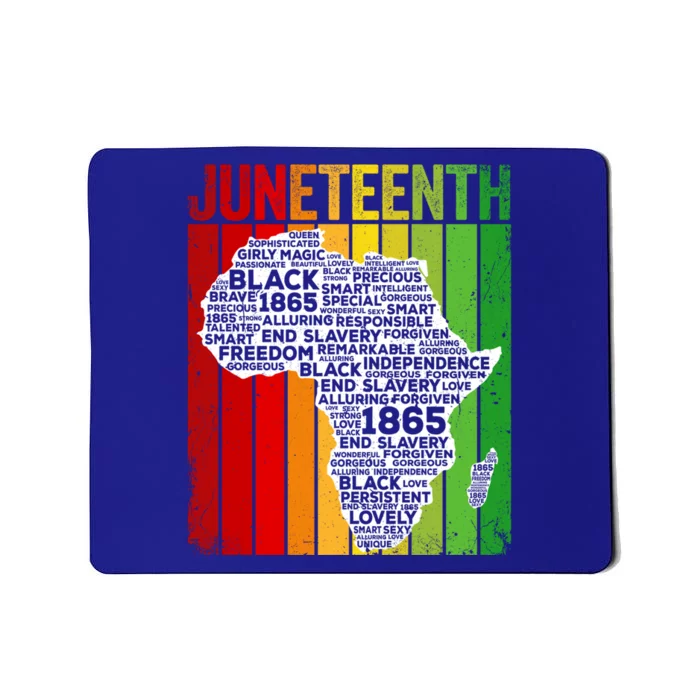 Africa Map Juneteenth Melanin Blm Independence Freedom Day Gift Mousepad