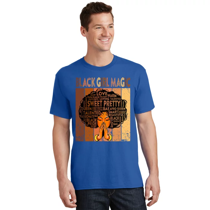 Afro Melanin Juneteenth Black History Black Magic Gift T-Shirt