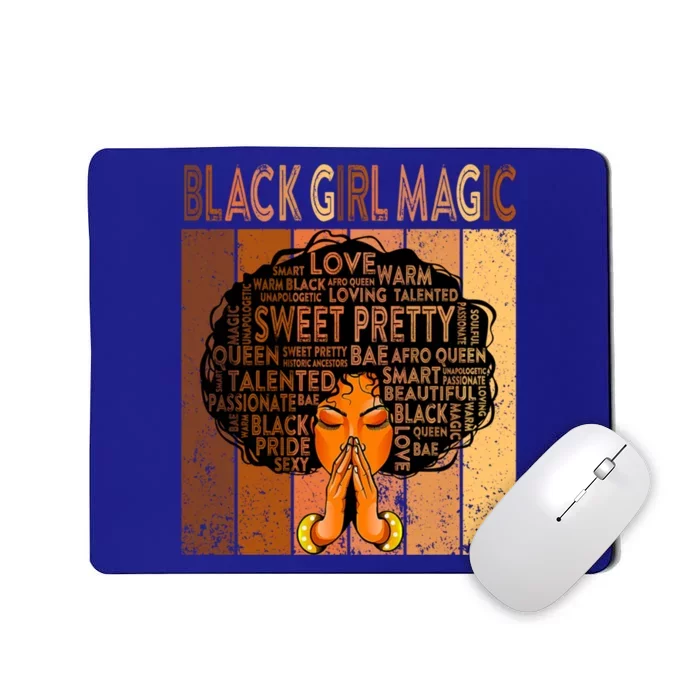 Afro Melanin Juneteenth Black History Black Magic Gift Mousepad