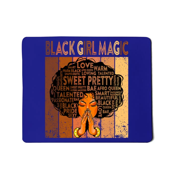 Afro Melanin Juneteenth Black History Black Magic Gift Mousepad