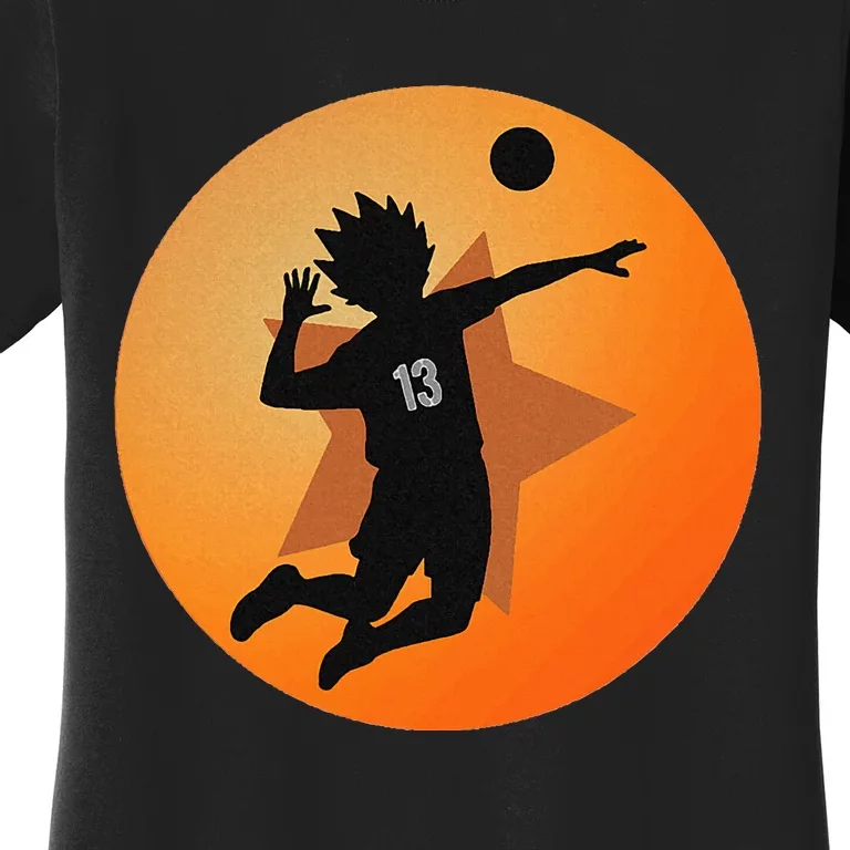 Anime Merch Japanese Number 13 Star Anime Volleyball Women's T-Shirt