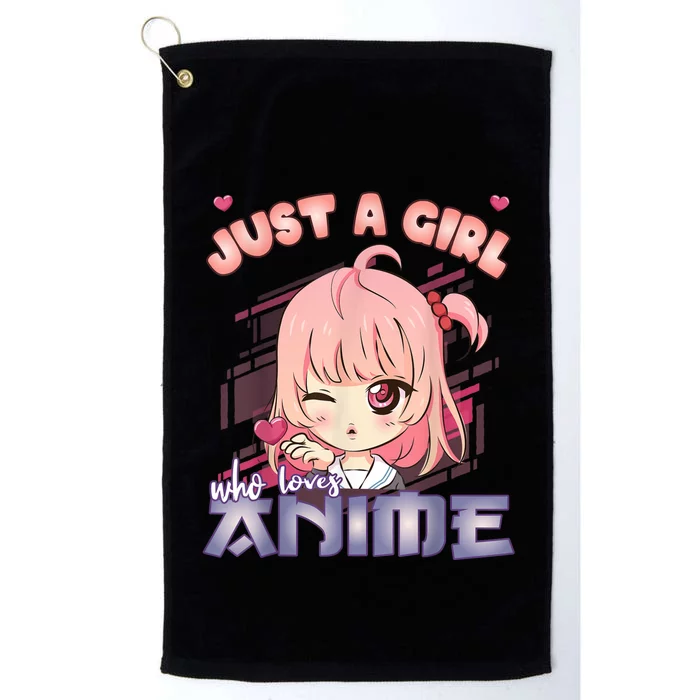 Anime Merch Just A Girl Who Loves Anime Anime Girl Manga Platinum Collection Golf Towel