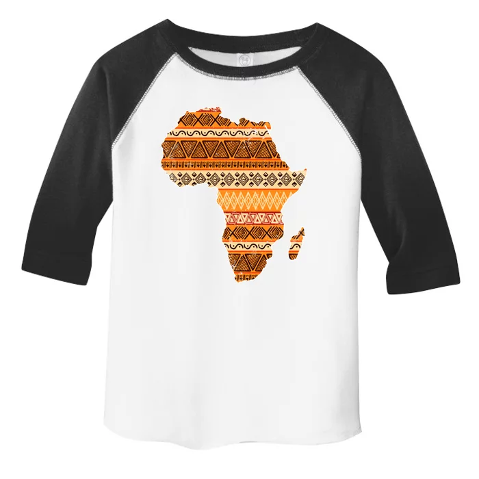 Africa Map Kente Cloth Black History Month Afro Africa Pride Gift Toddler Fine Jersey T-Shirt