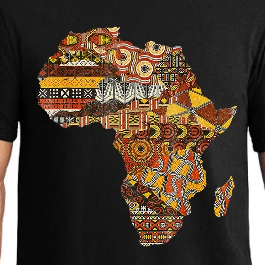 Africa Map Kente Cloth Black History Month Afro Africa Pride Pajama Set