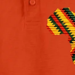 African Map Ke.nte Art Pattern Black History Month Dry Zone Grid Performance Polo