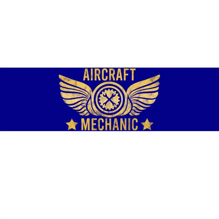 Aircraft Mechanic Logo Badge Aviation Gift Bumper Sticker