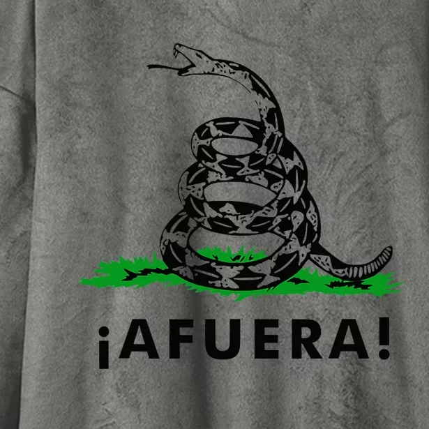 Afuera Milei Libertarian Gadsden Ancap Design Hooded Wearable Blanket