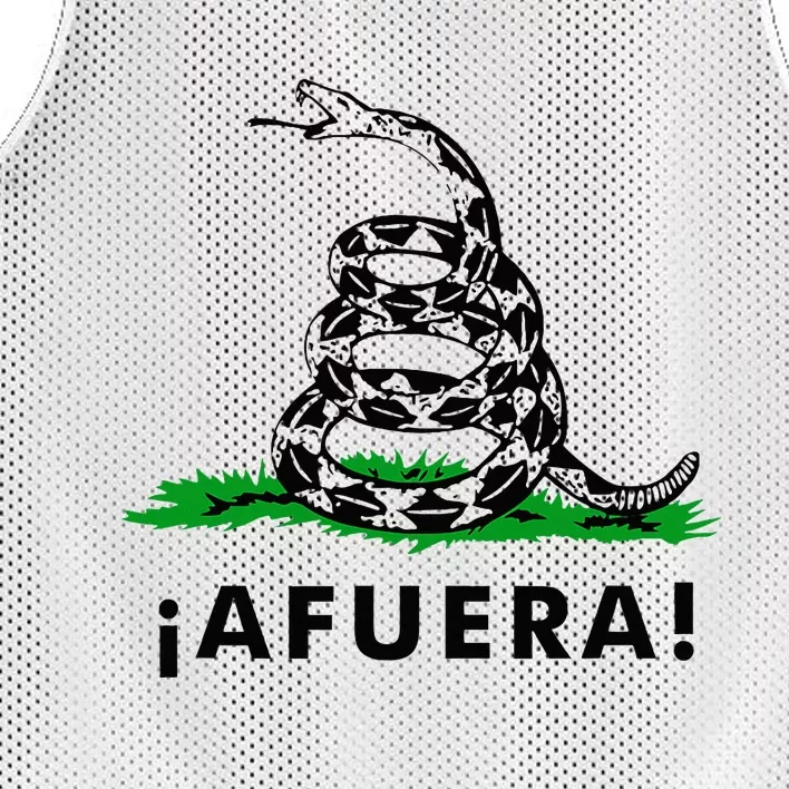 Afuera Milei Libertarian Gadsden Ancap Design Mesh Reversible Basketball Jersey Tank