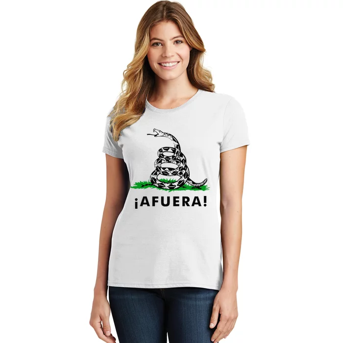 Afuera Milei Libertarian Gadsden Ancap Design Women's T-Shirt