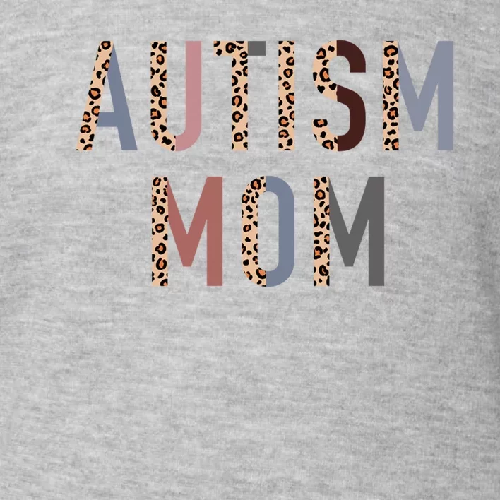 Autism Mom Leopard Print Toddler Sweatshirt