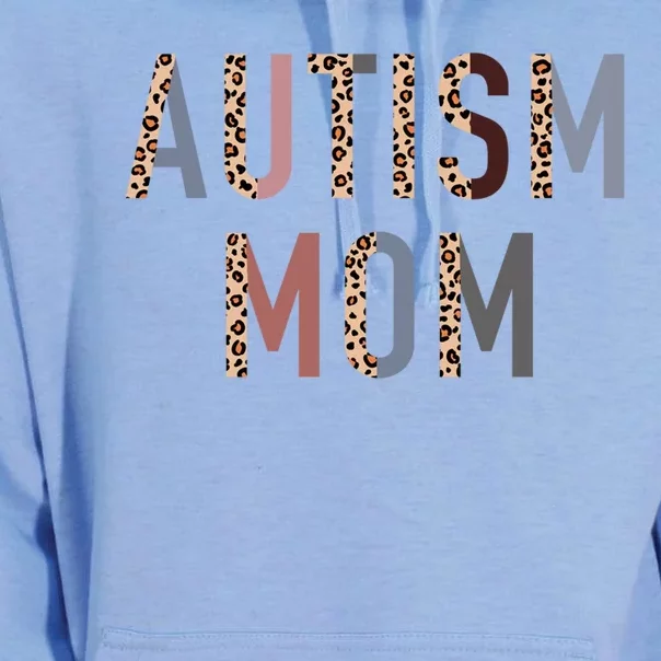 Autism Mom Leopard Print Unisex Surf Hoodie