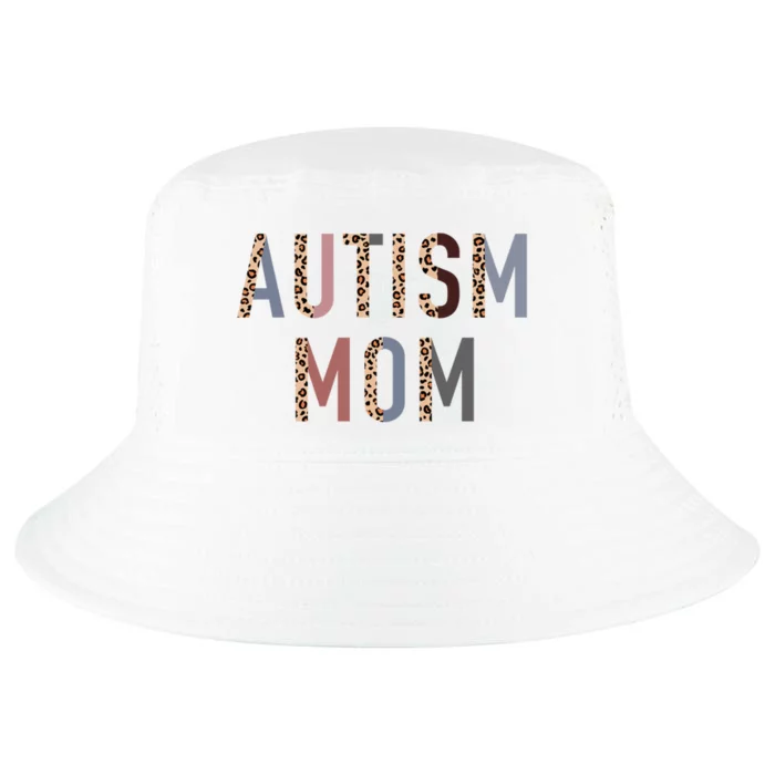 Autism Mom Leopard Print Cool Comfort Performance Bucket Hat