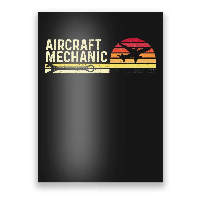 Aircraft Mechanic Limited Edition Airplane Aviation Lover Poster