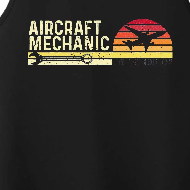 Aircraft Mechanic Limited Edition Airplane Aviation Lover Performance Tank