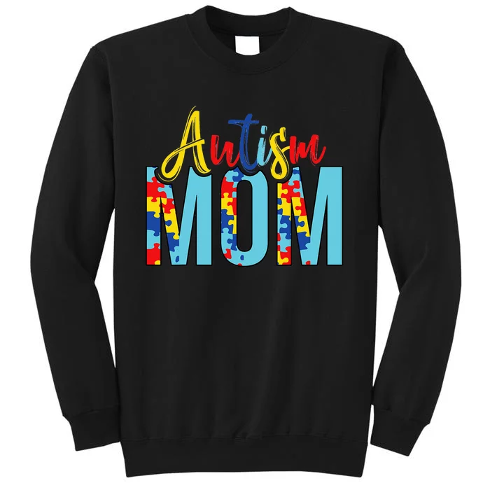 Autism Mom Life Puzzle Mothers Day Autism Mom Sweatshirt