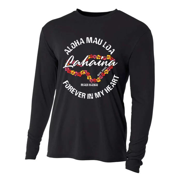 Aloha Mau Loa Forever In My Heart 100% Of Profits For Relief Efforts Cooling Performance Long Sleeve Crew