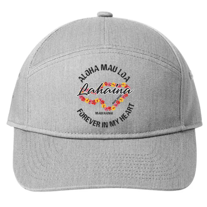 Aloha Mau Loa Forever In My Heart Maui Strong 7-Panel Snapback Hat