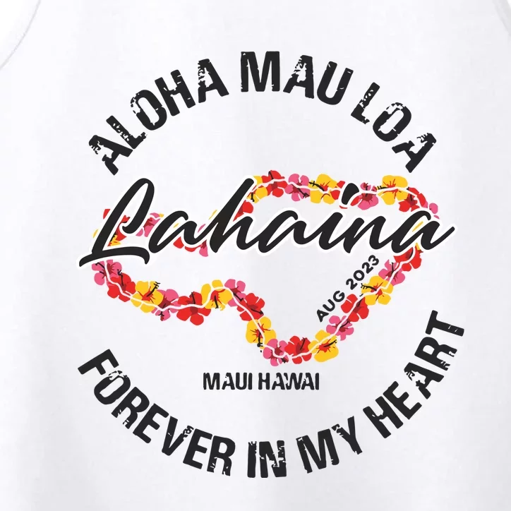 Aloha Mau Loa Forever In My Heart Maui Strong Performance Tank