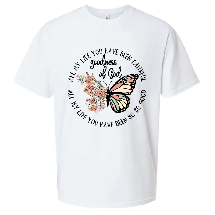 All My Life You Have Been Faithful Butterfly Christian Sueded Cloud Jersey T-Shirt