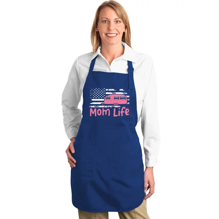 American Mom Life Gift Full-Length Apron With Pocket