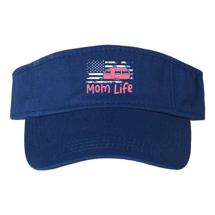 American Mom Life Gift Valucap Bio-Washed Visor