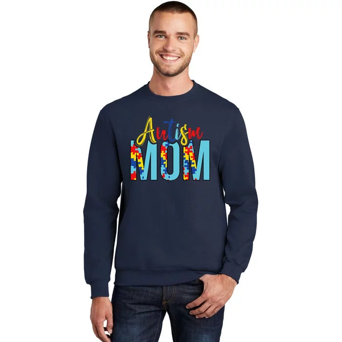 Autism Mom Life Puzzle Mothers Day Autism Mom Sweatshirt