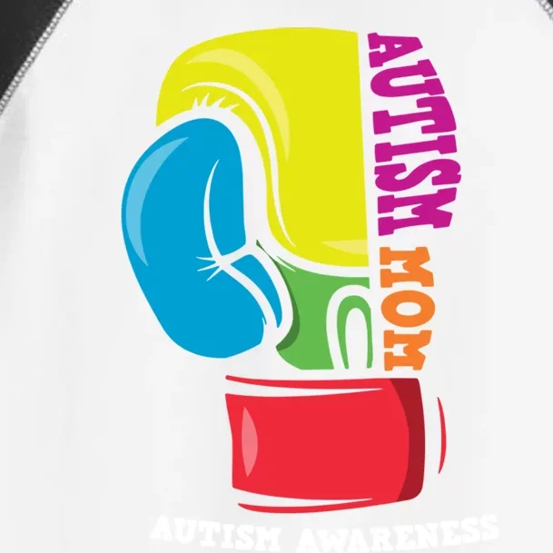 Autism Mom Life Boxing Glove Strong Mom Autism Awareness Cute Gift Toddler Fine Jersey T-Shirt