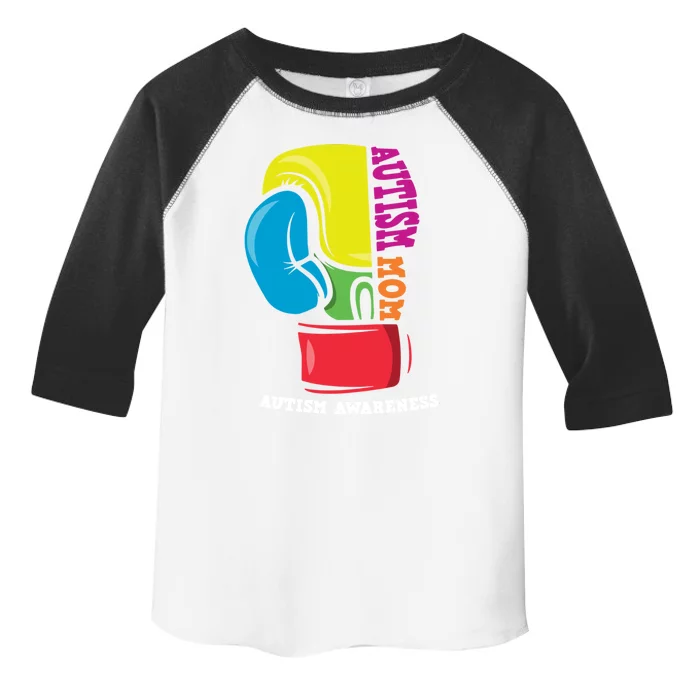 Autism Mom Life Boxing Glove Strong Mom Autism Awareness Cute Gift Toddler Fine Jersey T-Shirt