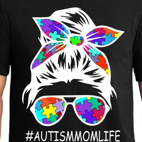 Autism Mom Life Autism Awareness Awesome Support Funny Gift Pajama Set