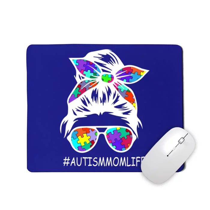 Autism Mom Life Autism Awareness Awesome Support Funny Gift Mousepad